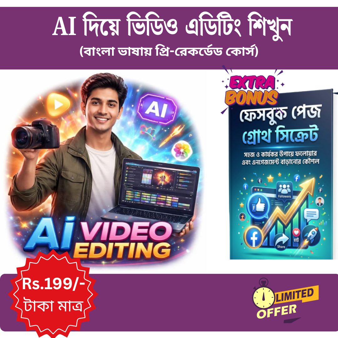 AI দিয়ে ভিডিও এডিটিং শিখুন