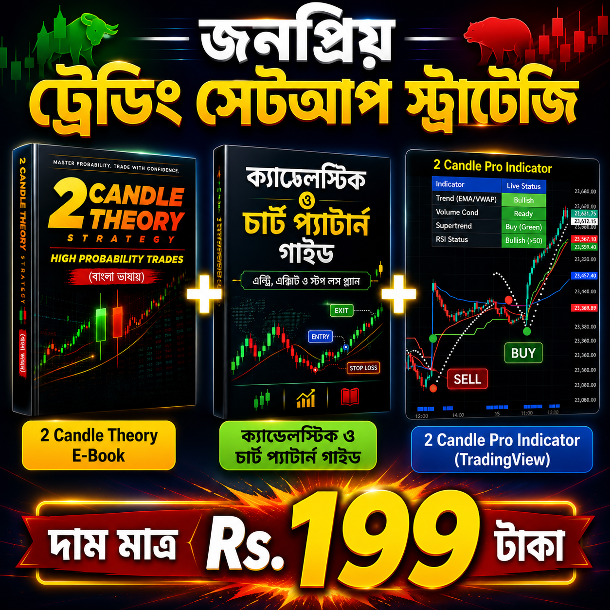 জনপ্রিয় ট্রেডিং সেটাপ স্ট্রাটেজি মেগা বান্ডেল